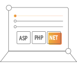 支持ASP、PHP、.Net等多種語言開發(fā)